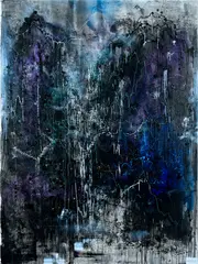 Chen Yingjie, Natural Stigma, 2018, acrylic and spray paint on canvas