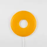 Josh Sperling, Donut Lamp (Orange), 2020, thermoformed LED electric powered lamp