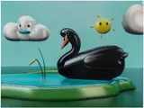 César Piette, Plastic Country, 2018, acrylic on panel