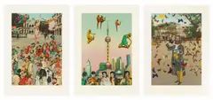 R.A. Sir Peter Blake, Far East Suite, 2013, The complete set of three screenprints in colours, on Somerset paper, with full margins