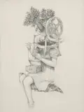 Roby Dwi Antono, Hujan dan Hujam, 2013, pencil on paper