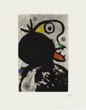 Joan Miró, Sauve qui peut (Every Man for Himself), from People of the Sea (D. 1279), 1990, Aquatint and drypoint in colours with carborundum, on BFK Rives paper, with full margins