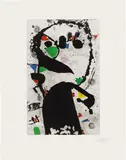 Joan Miró, Maître à bord (Master on Board), from People of the Sea (D. 1280), 1990, Aquatint and drypoint in colours with carborundum, on BFK Rives paper, with full margins