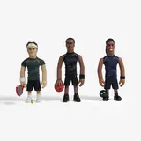 Michael Lau, Three Works: (i) Roger Federer, (ii) Kobe Bryant (iii) Ronaldinho Gaúcho, vinyl