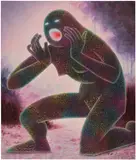 Robin F. Williams, A Sound Around No One, 2021, acrylic and oil stick on canvas