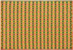 Ding Yi, Appearance of Crosses 99-9, 1999, acrylic on tartan