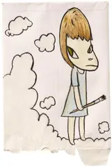 Yoshitomo Nara, Untitled, 2003, coloured pencil on paper