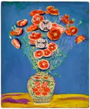 Zenzaburō Kojima, Field Poppies, 1950, oil on canvas