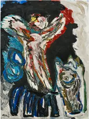 Karel Appel, The Entry, 1985, oil on canvas