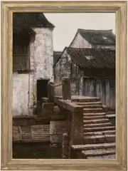 Chen Yifei, The Ancient Stone Bridge (Suzhou), 1984, oil on canvas