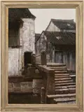 Chen Yifei, The Ancient Stone Bridge (Suzhou), 1984, oil on canvas