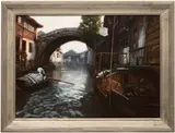 Chen Yifei, Late Afternoon (Suzhou), 1984, oil on canvas