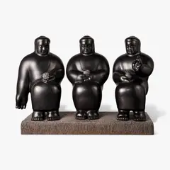 Li Chen, Three Bodies of Buddha, 1998, bronze