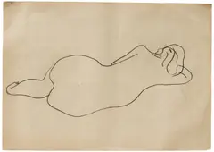 Reclining Nude by Sanyu, pencil on paper, sold Mar 2026