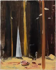 Qiu Xiaofei, Recluse in the Woods, 2014, acrylic on canvas