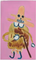 Untitled by André Butzer, 2020, oil on canvas, sold Mar 2026