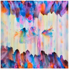 Bernard Frize, Sece, 2022, acrylic and resin on canvas