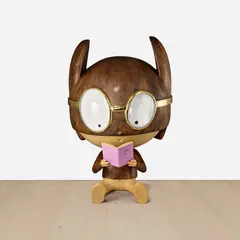 Edgar Plans, Juanin, 2021, wood, walnut, beech, bronze and crystal