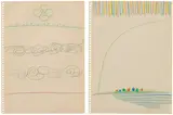 Kim Whan-Ki, 2 works: (i-ii) Untitled, coloured pencil on paper
