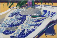 The Star Ferry In The Wave by Stephen Wong Chun Hei, 2021, acrylic on canvas, sold Jun 2026