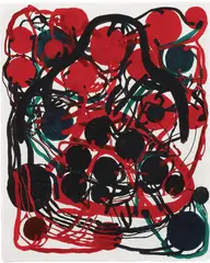 Atsuko Tanaka, Untitled, 1986, synthetic polymer paint on canvas