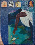 Henry Curchod, Nightshade, 2019, oil stick on canvas