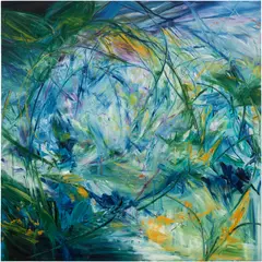 Sylvia Ong, Woven Dreamscapes, 2023, oil on canvas