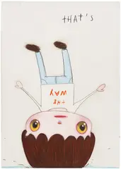 Javier Calleja, That's The Way, 2018, mixed media on paper
