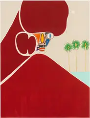 Susumu Kamijo, Saw You On The Shore, Flashe vinyl paint on canvas