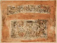 Zao Wou-ki, Entre deux villes, 1955, lithograph on on Japon nacré paper