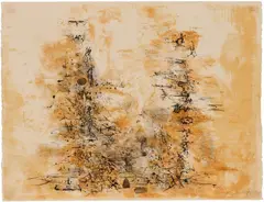 Zao Wou-ki, Two Trees, 1955, lithograph on paper