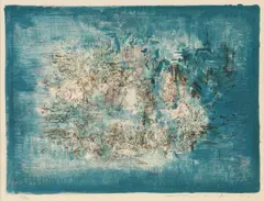 Zao Wou-ki, Petit jardin, 1956, lithograph on paper