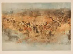 Vent et poussières by Zao Wou-ki, 1957, etching on paper, sold May 2026