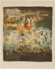Sans titre by Zao Wou-ki, 1959, lithograph on paper, sold May 2026