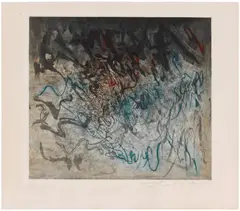 Zao Wou-ki, Sans titre, 1959, etching on paper