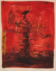 Sans titre by Zao Wou-ki, 1963, lithograph on paper, sold May 2026