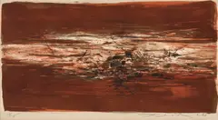 Zao Wou-ki, Sans titre, 1963, lithograph on paper