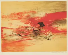 Sans titre by Zao Wou-ki, 1969, etching on paper, sold May 2026