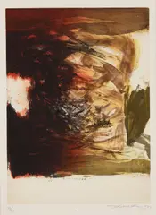 Zao Wou-ki, Sans titre, 1971, etching on paper