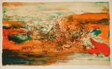 Zao Wou-ki, Sans titre, 1973, lithograph on paper