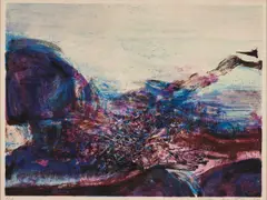 Zao Wou-ki, Sans titre, 1978, lithograph on paper