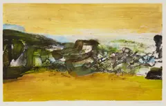 Zao Wou-ki, Sans titre, 1989, etching on paper