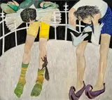 Ding Shilun, The Dispute (After La Sylphide), 2021, oil on canvas