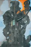 Cui Jie, Cell Tree, 2019, acrylic and spray paint on canvas