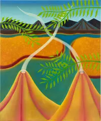 Camilla Engström, Earth Friends, 2023, oil on canvas