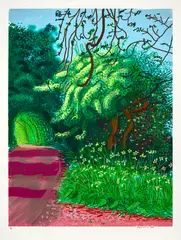 David Hockney, The Arrival of Spring in Woldgate, East Yorkshire in 2011 (twenty eleven) - 14 May, 2011, iPad drawing printed on paper
