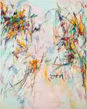 Xiyao Wang, Happy New Year no.1, 2022, acrylic and oil stick on canvas