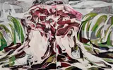 Zhang Zipiao, Paradise Lost 03, 2022, oil on canvas, diptych