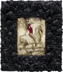 Ronald Ventura, Hunting Ground Series 11, 2015, oil on canvas, in artist's frame