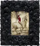Ronald Ventura, Hunting Ground Series 11, 2015, oil on canvas, in artist's frame